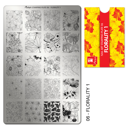 Moyra Stamping Plate 06 FLORALITY 1.