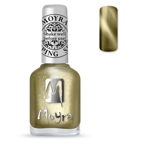 Moyra Cat Eye Stamping Polish / Nail Polish SP31 MAGNETIC/ GLITTERY GOLD