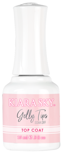 Kiara Sky Gel Polish - Gelly Tip - TOP COAT Non-Wipe  HEMA FREE