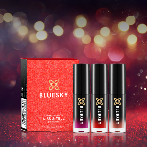 Bluesky Cosmetics Christmas Mini Lipstick Trio - Kiss & Tell