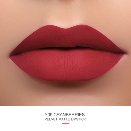 Oulac Cosmetics - Velvet Matte Lipstick - CRANBERRIES Y09